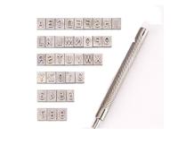 Sellos De Letras Para Cuero Craftsman-Juego de punzones con sellos letras y números, herramientas punzonado artesanales cuero for cinturón, sello(6MM-37 PCS)