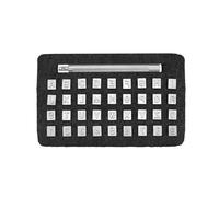 Sellos De Letras Para Cuero Juego de sellos números y letras mayúsculas, herramientas sello del alfabeto 3/6mm, herramienta estampado for artesanía cuero, for arcilla, 36 Uds(36pcs 6mm)