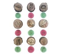 Sellos de Madera - Sellos de Madera - Sellos de Huella Animal - Vistaprint Small Animal Stamps, Sellos Animal Foot, Sellos de Arte, Sellos de Huella Creativa, Sellos Decorativos para E