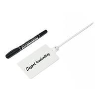 Sellos de manipulación de plástico, Red Water Proof s - Grandes lazos for marcadores grabables for almacenamiento de productos y etiquetas colgantes con uno(White,50 PCS)