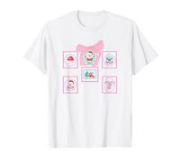 Sellos de Navidad Pastel Lindo Rosa Arte Festivo Suave Acogedor Camiseta