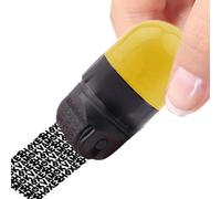 Sellos de protección de identidad y seguridad, diseño ligero de doble extremo, rodillo negro portátil para sobres, paquetes, facturas, documentos