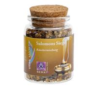 Sellos de Salomón - Mezcla de resina Berk incienso mezcla en flash madera aromática, hierbas, flores para ahumar en colador y carbón vegetal, incienso natural para relajación, limpieza