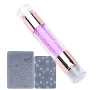 Sellos de transferencia de patrones -Pen de estampado de arte, kit de estampas de uñas - -11.5x2 cm decoración de diamantes de diario gano de diario riana estampado de lápiz lanston decoración para el