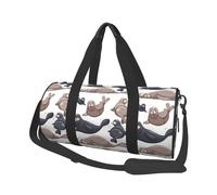 Sellos Ilustración León Marino, Bolsa de Viaje de Gran Capacidad, Bolso Redondo, Bolsa de Viaje Deportiva, Bolsa de Mano, Bolsa de Fitness