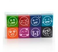 Sellos office box vives multicolor 2,5 x 2,5 cm 8 piezas