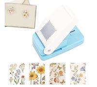 Sellos perforadores, estampadores de 2,5 x 2,0 cm, perforadora de papel rectangular hecha a mano para manualidades de papel, scrapbooking, scrapbooking, fabricación de tarjetas