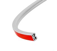 Sellos perimetrales de puerta y ventana hechos de material de silicona elástica para mitigación de sonido de exclusión fiable y defensa mejorada del hogar (blanco)