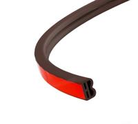 Sellos perimetrales de puerta y ventana hechos de material de silicona elástica para mitigación de sonido de exclusión fiable y defensa mejorada del hogar (marrón)