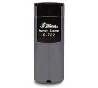 Sellos personalizables Shiny S-722 de aprox. 14 x 38 mm en plata, con texto personalizado, logotipo o dirección, sello de bolsillo