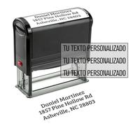 Sellos Personalizados - Sello Empresa Automatico - Sello Personalizado para Medico Profesor Direccion - Cuño Personalizado Oficina Caucho con Logo