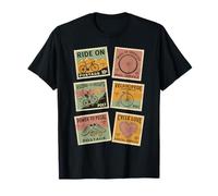 Sellos Postales Vintage del Día Mundial de la Bicicleta Camiseta