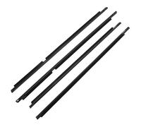 Sellos Puertas Ventanas 4 Piezas De Burletes De Goma Cromados/negros Para Ventanas 7572060070 Para Lexus Para LX570 2008-2016 2017 2018 2019 2020 2021 Accesorios coche(Negro)