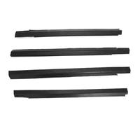 Sellos Puertas Ventanas 4 Piezas Para Citroen Para Elysee 2014 2015 2016 Tira Protectora De Goma De Cristal De Ventana Cromada O Negra 9805767980(4 pcs black)