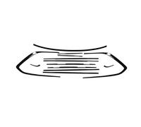 Sellos Puertas Ventanas Para Nissan Para Patrol Y62 Series 2012-2022 2023 2024 Junta De Moldura Para Ventana Exterior Color Negro Piano Tira Sellado Burletes