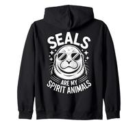 Sellos Spirit Animal Funny Seal Sudadera con Capucha