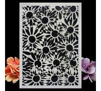 Sellos transparentes de 4.33 x 6.3 pulgadas con fondo de flores para hacer tarjetas, álbumes de recortes, decoración de álbumes de fotos, sellos de goma para manualidades, estilo 5