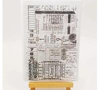 Sellos transparentes de 4.33 x 6.3 pulgadas para hacer tarjetas, álbumes de recortes, álbumes de fotos, decoración, manualidades, sellos de goma para manualidades, estilo 2