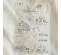 Sellos transparentes de silicona transparente de 4.33 x 6.3 pulgadas para hacer tarjetas, álbumes de recortes, decoración de álbumes de fotos, sellos de goma para manualidades