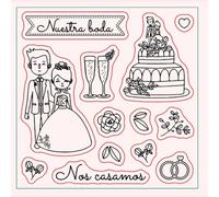 Sellos transparentes de silicona transparente para hacer tarjetas, álbumes de recortes, decoración de álbumes de fotos, sellos de goma para manualidades