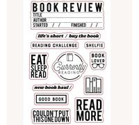 Sellos transparentes transparentes de 4.33 x 6.3 pulgadas para hacer tarjetas, álbumes de recortes, manualidades, suministros de decoración, sellos de goma para manualidades, estilo 2