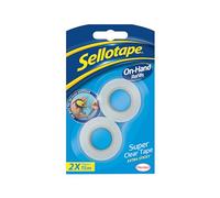 Sellotape On-Hand Refill 18mm x 15m Pack of 2