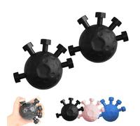 Seloniax Strength Ball, Grip Strength Tester, Forearm Wrist Strengthener, Hand Exerciser Tester, Hand Strengthening Devices For Exercise (Black,2 pcs)