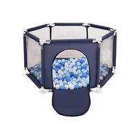 Selonis Corralito Plegable Con 100 Bolas Para Niños, Azul:Babyblue/Azul/Perla