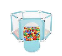 Selonis Corralito Plegable Con 100 Bolas Para Niños, Menta:Amarillo/Verde/Azul/Rojo/Naranja