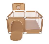 Selonis Parque De Juegos Con Canasta SIN Bolas Para Niños, Beige