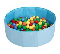 Selonis Piscina Plegable con Bolas Coloridas De 300 Bolas NZ-78-BLUE, Azul:Amarillo/Verde/Azul/Rojo/Naranja