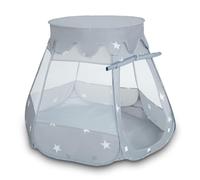 Selonis Tienda 105X90 De Campaña/Castilo Plegable con Bolas 6Cm para Niños, Gris