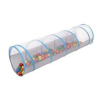 Selonis Túnel Plegable con 200 Bolas para Niños, Gris-Azul:Amarillo/Verde/Azul/Rojo/Naranja