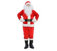SELORE Vestido Papá Noel adulto hombre vestido Papá Noel Unisex Cosplay Santa Claus Christmas Suit (XXXL)