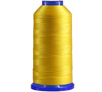 Selric [1300 yardas/26 colores disponibles] Tex 90 hilo de nailon unido para costura de cuero 280D/3 T90 #92 hilo de tapicería resistente para cuero y otros tejidos pesados (amarillo)