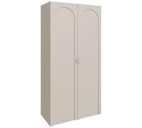 Selsey Armario Ropero Dormitorio 100 cm Cashmere - Armarios Dormitorio de 2 Puertas con 7 Estantes y Barra, Armario Moderno para Dormitorio y Almacenaje, Diseño Elegante, Fabricado en Europa
