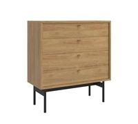 Selsey Cómoda con 4 cajones, 85,5 cm, Madera de Nogal Natural