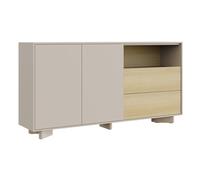 Selsey Cómoda Dormitorio 156 cm Cachemir Roble Vicenza - cajonera y cómoda Moderna con 2 cajones, nicho y Puertas, Mueble de almacenaje para Dormitorio y salón y diseño Elegante