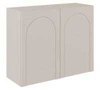 Selsey Cómoda Dormitorio 2 Puertas, 100 cm Cachemira - Comodas y Cajoneras Dormitorio con Frentes Fresados, Cajonera Armario Interior - Diseño Minimalista, 4 Estantes, Sistema Tip-On