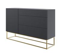 Selsey Cómodas de salón, Black, 140 cm breit