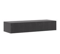 Selsey Consola de Entrada Colgante 90 x 17 cm Mesa Consola con cajón de laminillas Ceniza Portland Negro Nolie