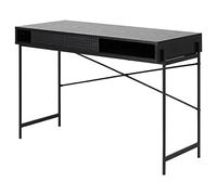 Selsey Escritorio, Metal, Fresno Negro, 75x110x50 cm