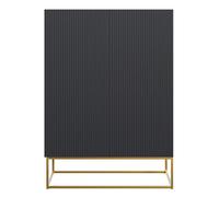 Selsey Highboard Black 90cm Wide