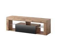 Selsey Hugo Mueble De TV con Tapa de Madera Brillante