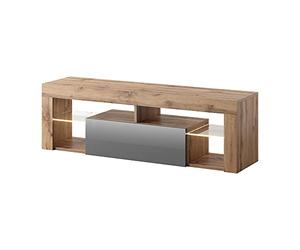 Selsey Hugo Mueble para Televisor con Tapa y Luz Led de Pie