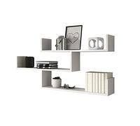 Selsey Kassi Estantería de Pared, Blanco, 119 x 18 x 55 cm