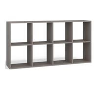 Selsey Malax Estante Pared 75x147x30 cm, 8 Compartimentos, Laminado, Color Cachemira, Modular Alto/bajo, Estilo Moderno/clásico, Montaje DIY.