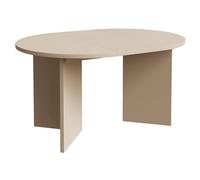 Selsey Mesa Comedor Oval Extensible Cappuccino - Mesa Redonda Extensible de 110 a 190 cm con 2 Extensiones de 40 cm, Diseño Moderno y Elegante, Tablero Laminado, Fácil Montaje