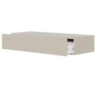 Selsey Mesa Consola con cajón Colgante, Mesa Auxiliar de 90 cm, Mesa de Entrada, Consola, tocador Veldio Gris Beige