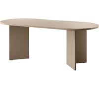 Selsey Mesa de Comedor Ovalada 90 x 204 cm OVO Capuchino
